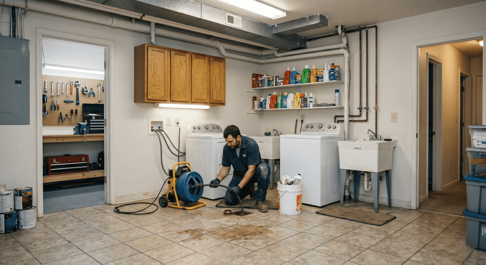 Licensed plumber repairing a pipe in Coeur d'Alene