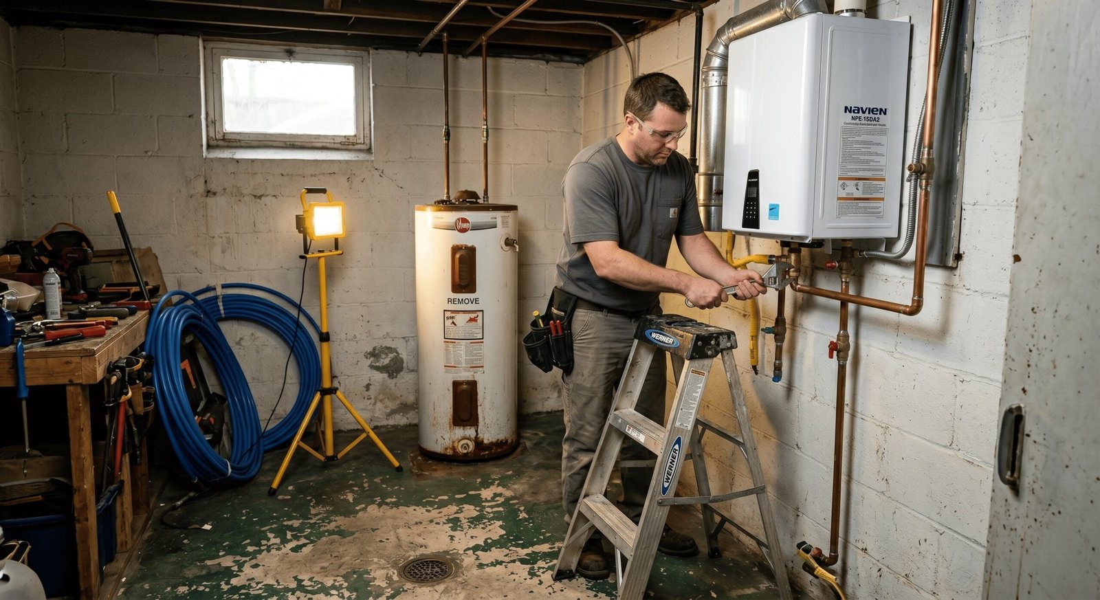 Plumber service van on a call in Coeur d'Alene ID